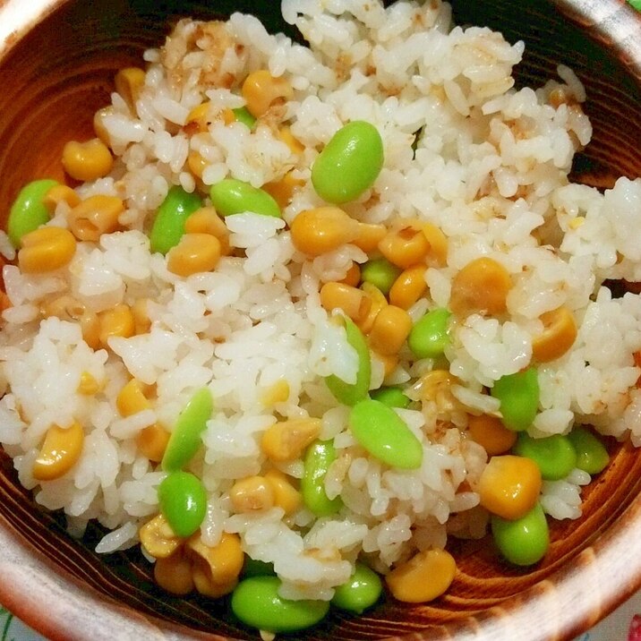幼児食☆枝豆とコーンの混ぜご飯